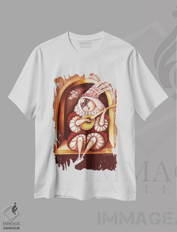 تیشرت طرح دار اورلی، مدیوم اثر آرت میرانو | immage.ir