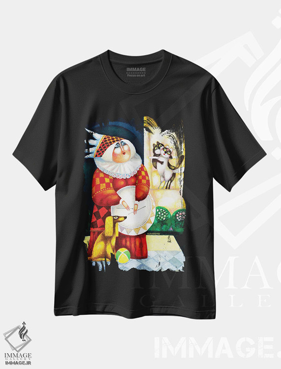 تیشرت طرح دار بئاتریس، مدیوم اثر آرت میرانو | فروشگاه ایماژ