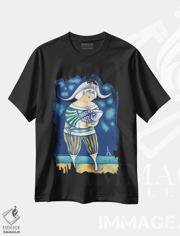 تیشرت طرح دار پاول، مدیوم اثر آرت میرانو | فروشگاه ایماژ