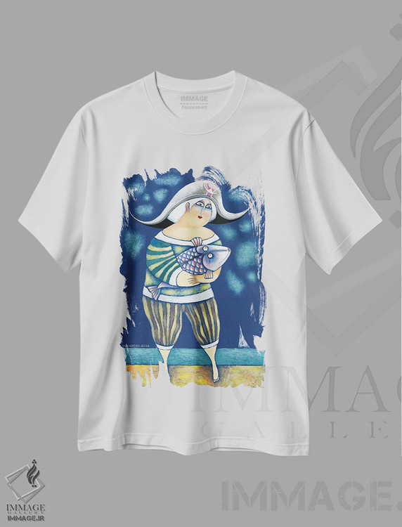 تیشرت طرح دار پاول، مدیوم اثر آرت میرانو | immage.ir