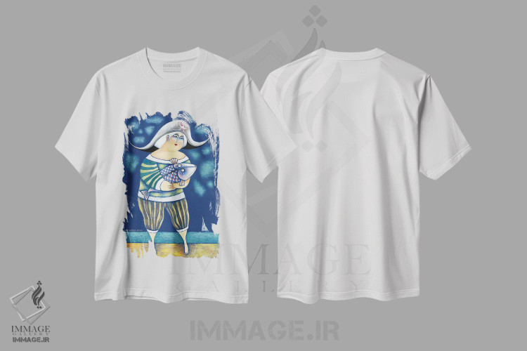 تیشرت طرح دار پاول، مدیوم اثر آرت میرانو | immage.ir