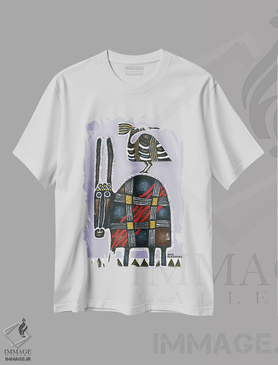 تیشرت طرح دار الاغ و پرنده، مدیوم اثر آرت میرانو | immage.ir