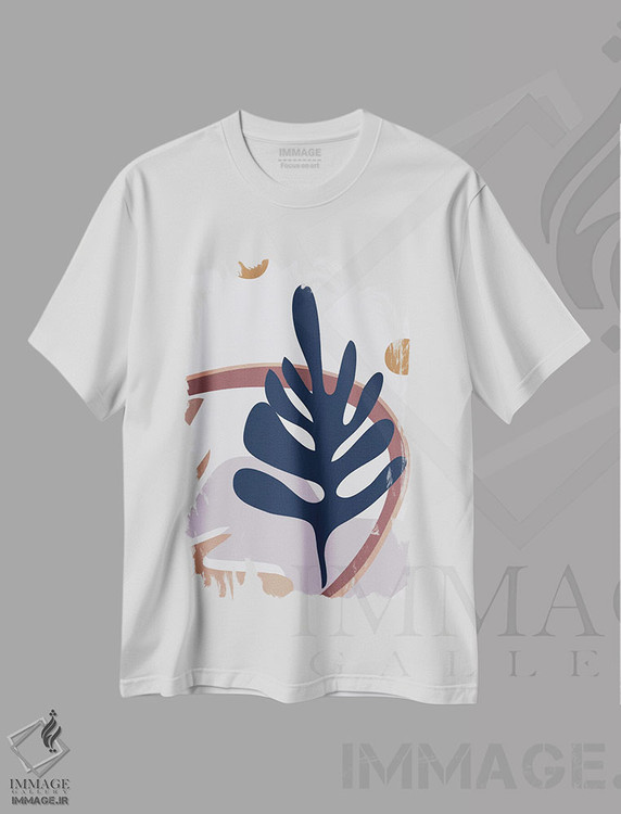 تیشرت طرح دار آبسترهٔ چهل و شش، تزئینی اثر آرت میرانو | immage.ir