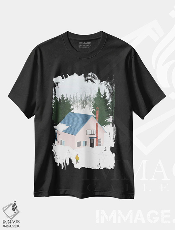 تیشرت طرح دار برف زمستانی، هنر دیجیتال اثر آرت میرانو | فروشگاه ایماژ