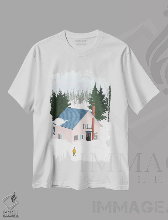 تیشرت طرح دار برف زمستانی، هنر دیجیتال اثر آرت میرانو | immage.ir