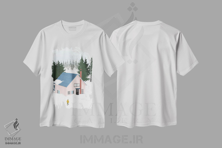 تیشرت طرح دار برف زمستانی، هنر دیجیتال اثر آرت میرانو | immage.ir