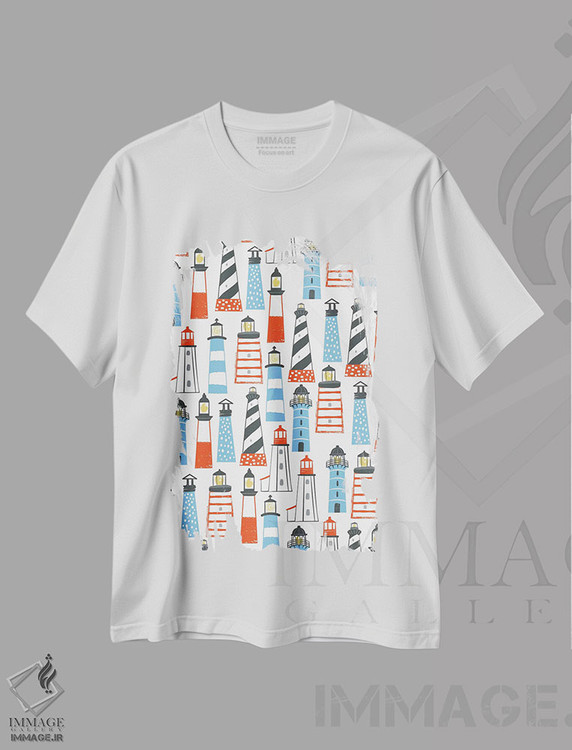 تیشرت طرح دار تفریح در ساحل IV، دکور ساحلی اثر آرولین ویدرهولد | immage.ir