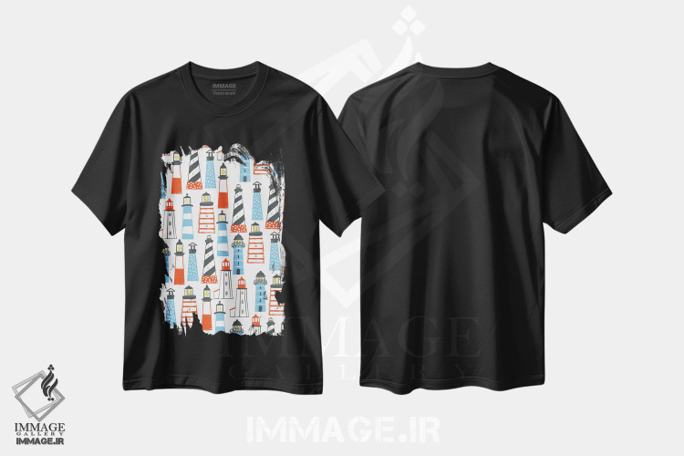 تیشرت طرح دار تفریح در ساحل IV، دکور ساحلی اثر آرولین ویدرهولد | فروشگاه ایماژ