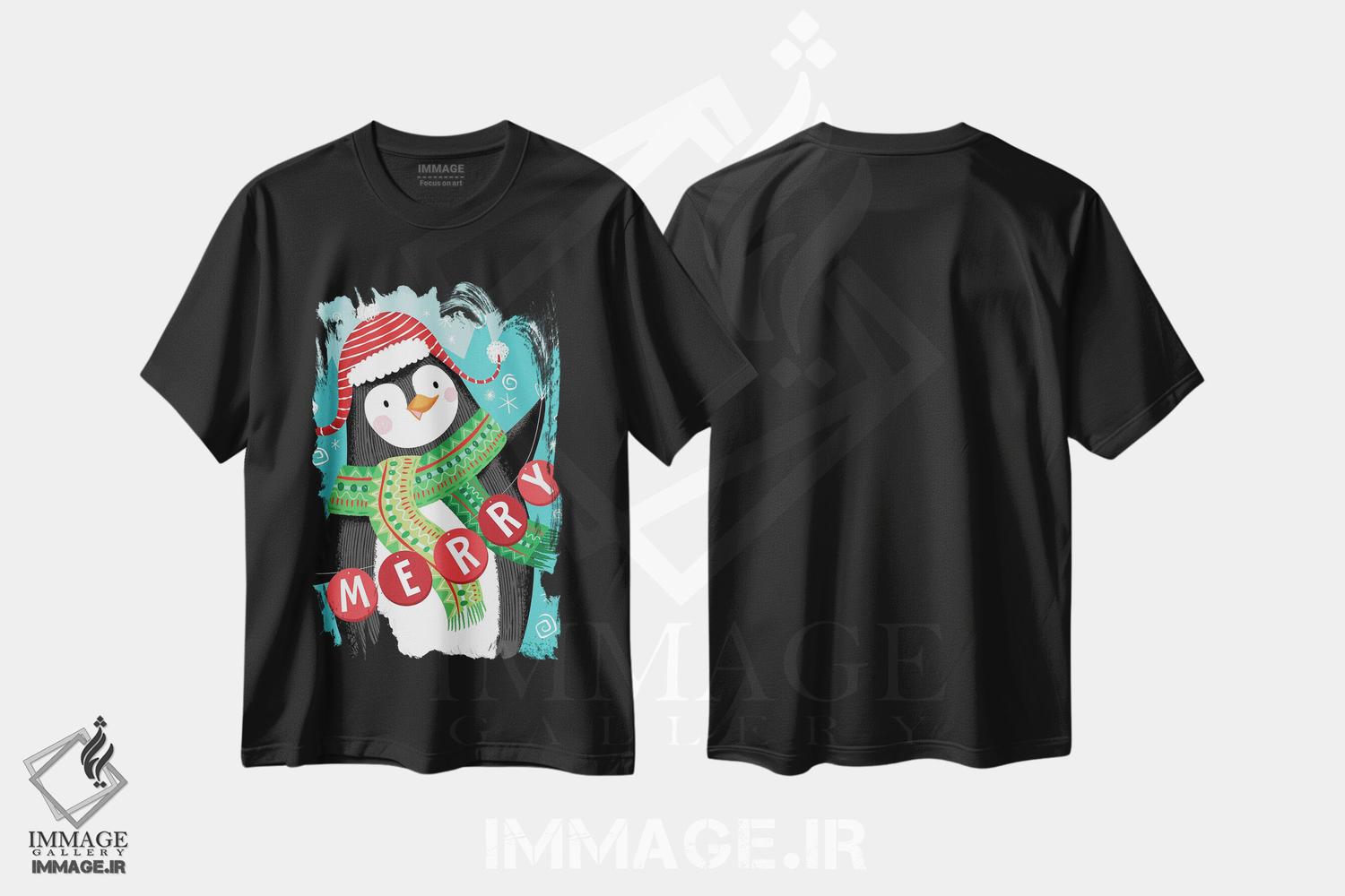 تیشرت طرح دار سرزنده، حیوانات کریسمسی اثر آرولین ویدرهولد | فروشگاه ایماژ