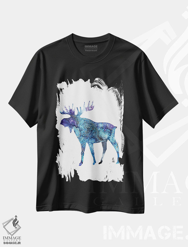 تیشرت طرح دار حیوانات آسمانی ۳، مدیوم اثر آرولین ویدرهولد | فروشگاه ایماژ