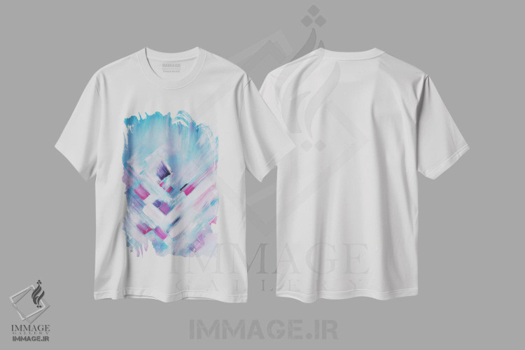 تیشرت طرح دار زیبا در میان رنگ صورتی اثر آرتزارو | immage.ir