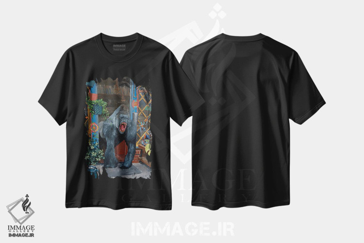 تیشرت طرح دار بدون عنوان، هنر فاخر معاصر اثر آرتور ریو | فروشگاه ایماژ