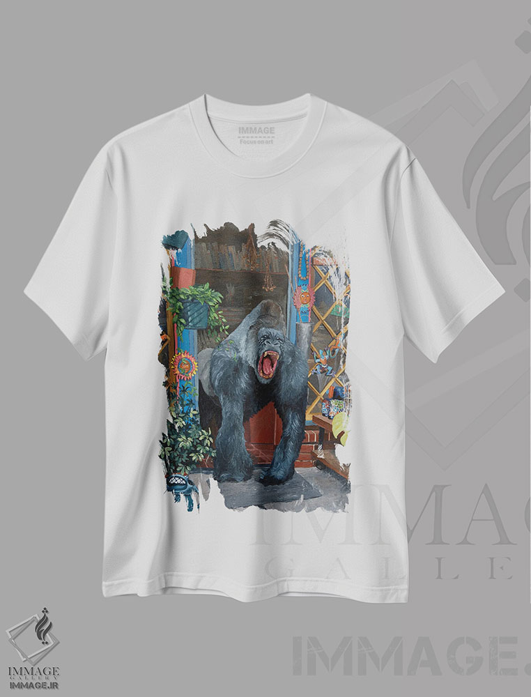 تیشرت طرح دار بدون عنوان، هنر فاخر معاصر اثر آرتور ریو | immage.ir