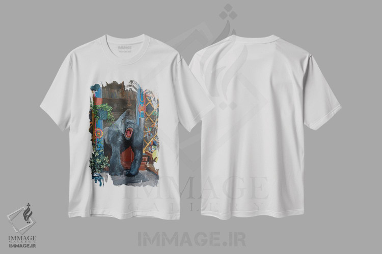 تیشرت طرح دار بدون عنوان، هنر فاخر معاصر اثر آرتور ریو | immage.ir