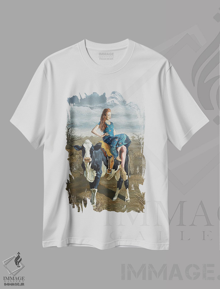 تیشرت طرح دار خوش بین، هنر فاخر معاصر اثر آرتور ریو | immage.ir
