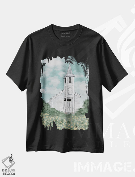تیشرت طرح دار بیا پرستش کنیم، مدیوم اثر اشلی بردلی | فروشگاه ایماژ