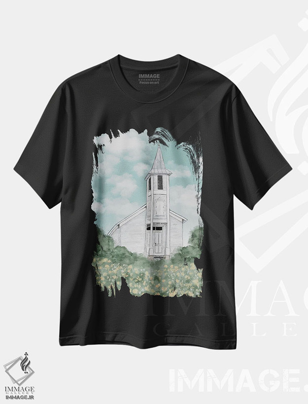 تیشرت طرح دار بیا پرستش کنیم، مدیوم اثر اشلی بردلی | فروشگاه ایماژ
