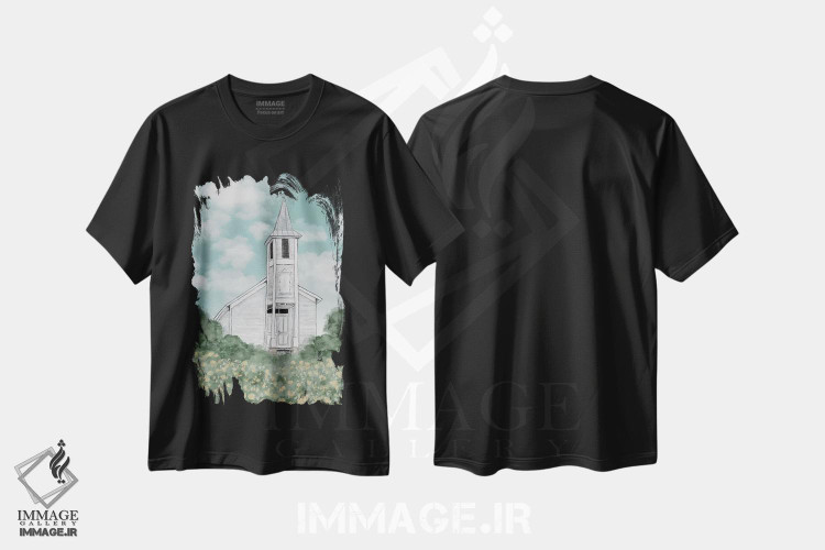 تیشرت طرح دار بیا پرستش کنیم، مدیوم اثر اشلی بردلی | فروشگاه ایماژ