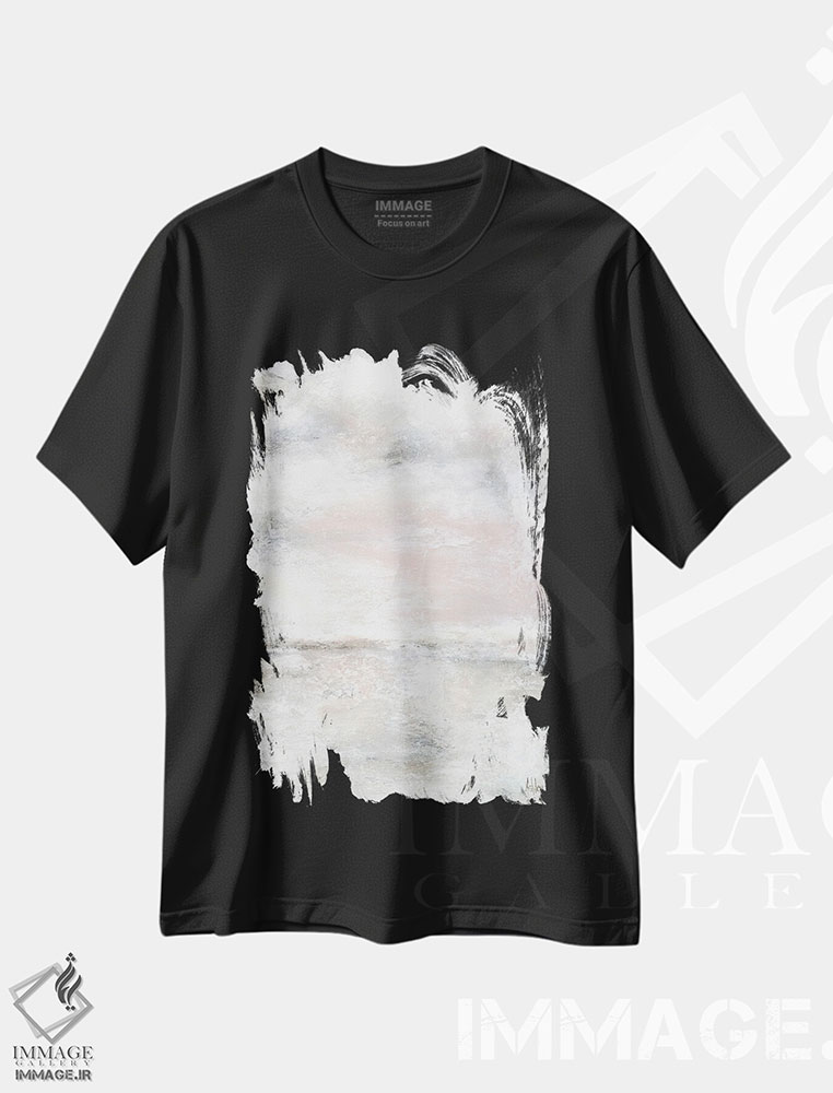 تیشرت طرح دار غروب دریا، آبستره اثر اشلی بردلی | فروشگاه ایماژ