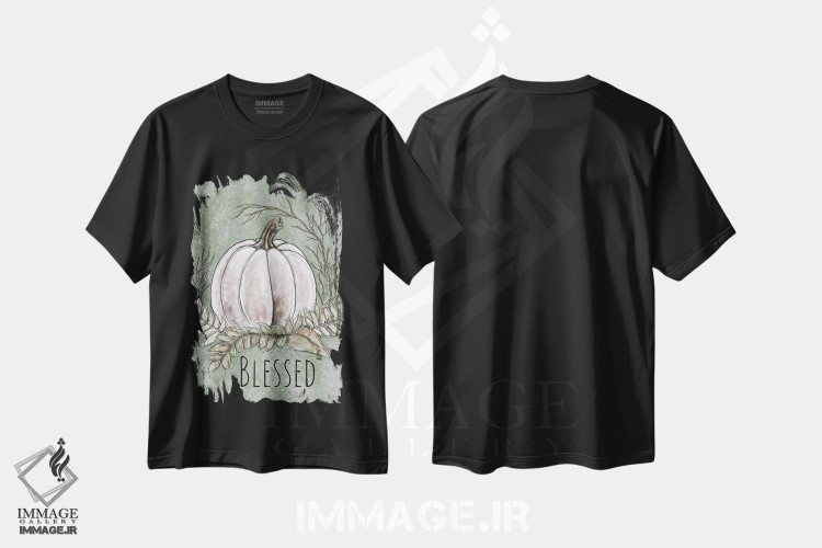 تیشرت طرح دار مبارک، دکور تعطیلات اثر اشلی بردلی | فروشگاه ایماژ