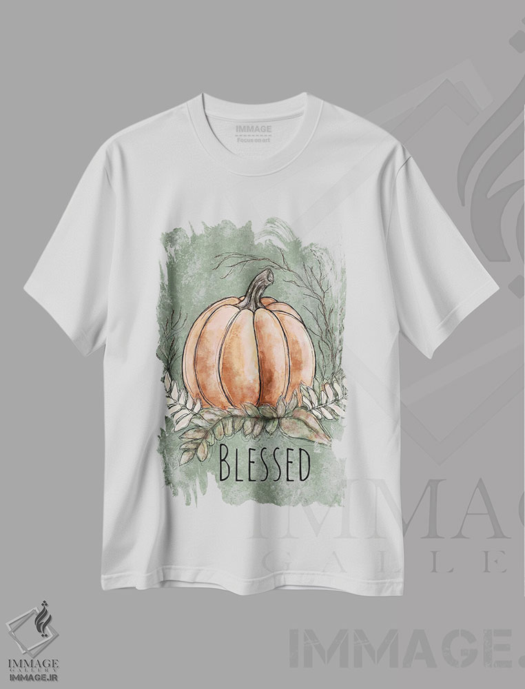 تیشرت طرح دار مبارک II، دکور تعطیلات اثر اشلی بردلی | immage.ir