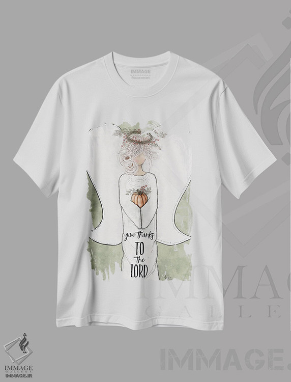تیشرت طرح دار شکرگزاری کن، دکور تعطیلات اثر اشلی بردلی | immage.ir
