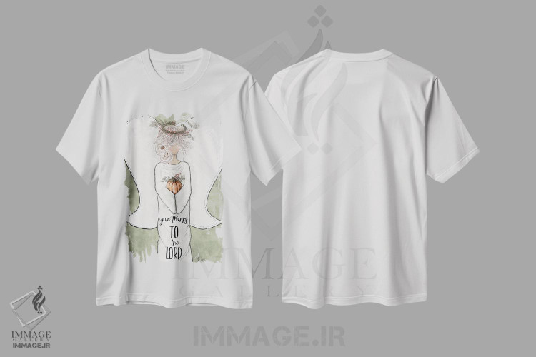تیشرت طرح دار شکرگزاری کن، دکور تعطیلات اثر اشلی بردلی | immage.ir