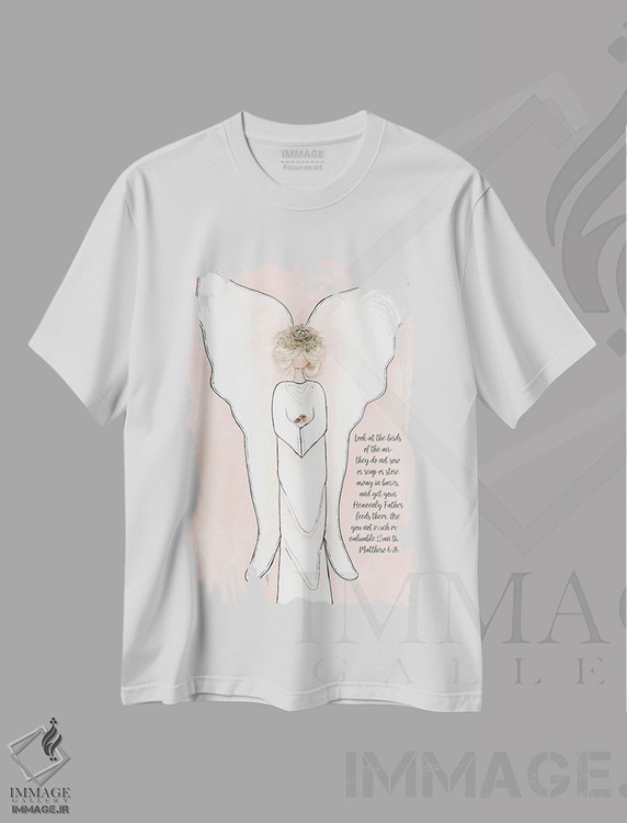 تیشرت طرح دار فرشتهٔ بهاری، تزئینی اثر اشلی بردلی | immage.ir