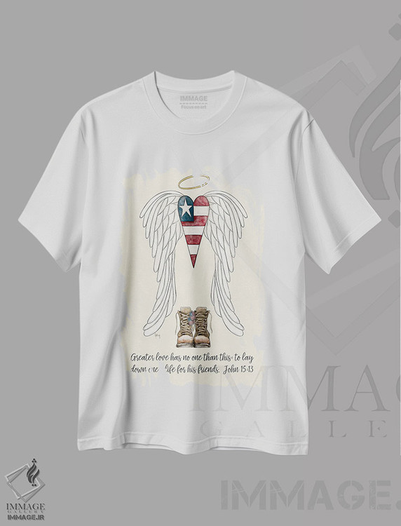 تیشرت طرح دار عشقی بزرگ تر نیست، هنر دیجیتال اثر اشلی بردلی | immage.ir