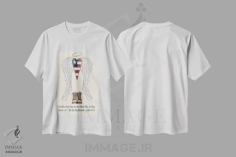 تیشرت طرح دار عشقی بزرگ تر نیست، هنر دیجیتال اثر اشلی بردلی | immage.ir