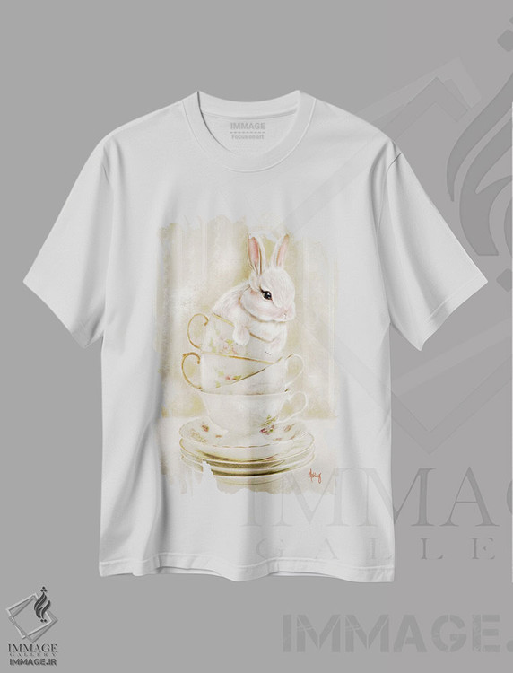 تیشرت طرح دار فنجان های خرگوشی، دکور روستایی اثر اشلی بردلی | immage.ir