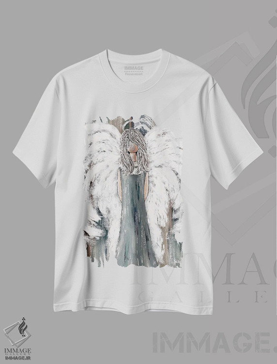 تیشرت طرح دار فرشتهٔ نگهبان خانه روستایی II، دکور روستایی اثر اشلی بردلی | immage.ir