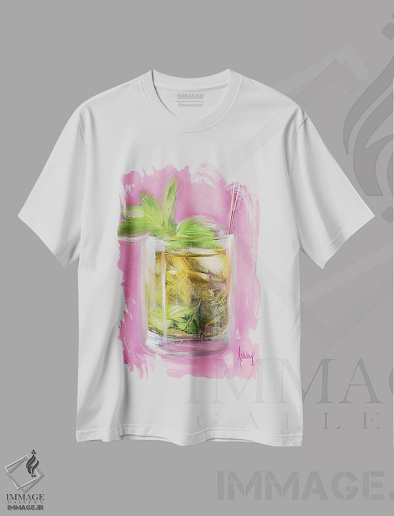 تیشرت طرح دار مینت جولِپ، مدیوم اثر اشلی بردلی | immage.ir
