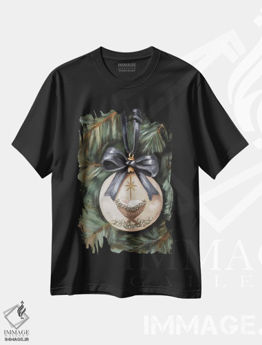 تیشرت طرح دار تزئین کودک عیسی، دکور روستایی اثر اشلی بردلی | فروشگاه ایماژ