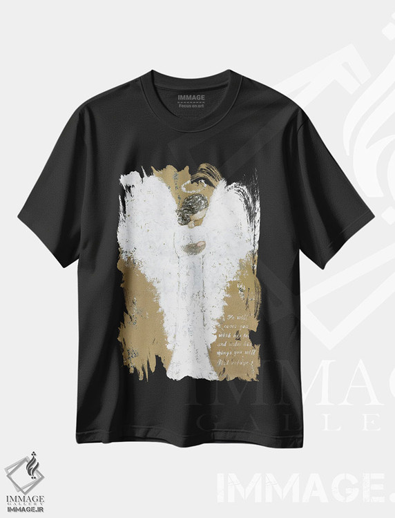 تیشرت طرح دار نوزاد آسمانی، تزئینی اثر اشلی بردلی | فروشگاه ایماژ