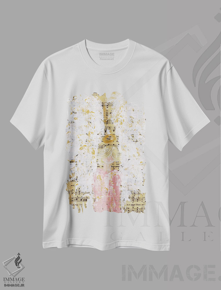 تیشرت طرح دار چه عظیم است تو، تزئینی اثر اشلی بردلی | immage.ir