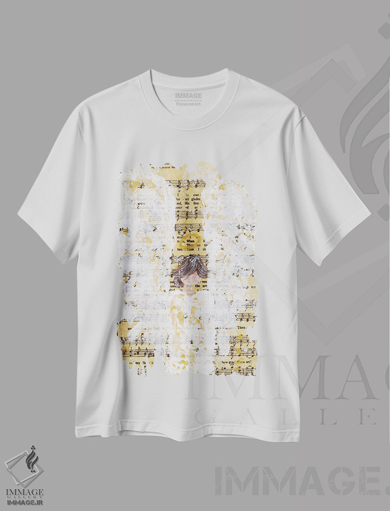 تیشرت طرح دار چه عظیم است تو، تزئینی اثر اشلی بردلی | immage.ir