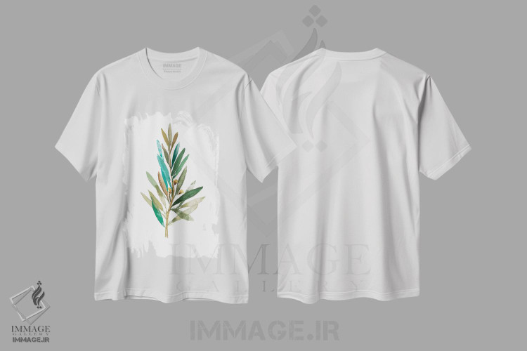 تیشرت طرح دار زیتون III، تزئینی اثر آسیا جنسن | immage.ir