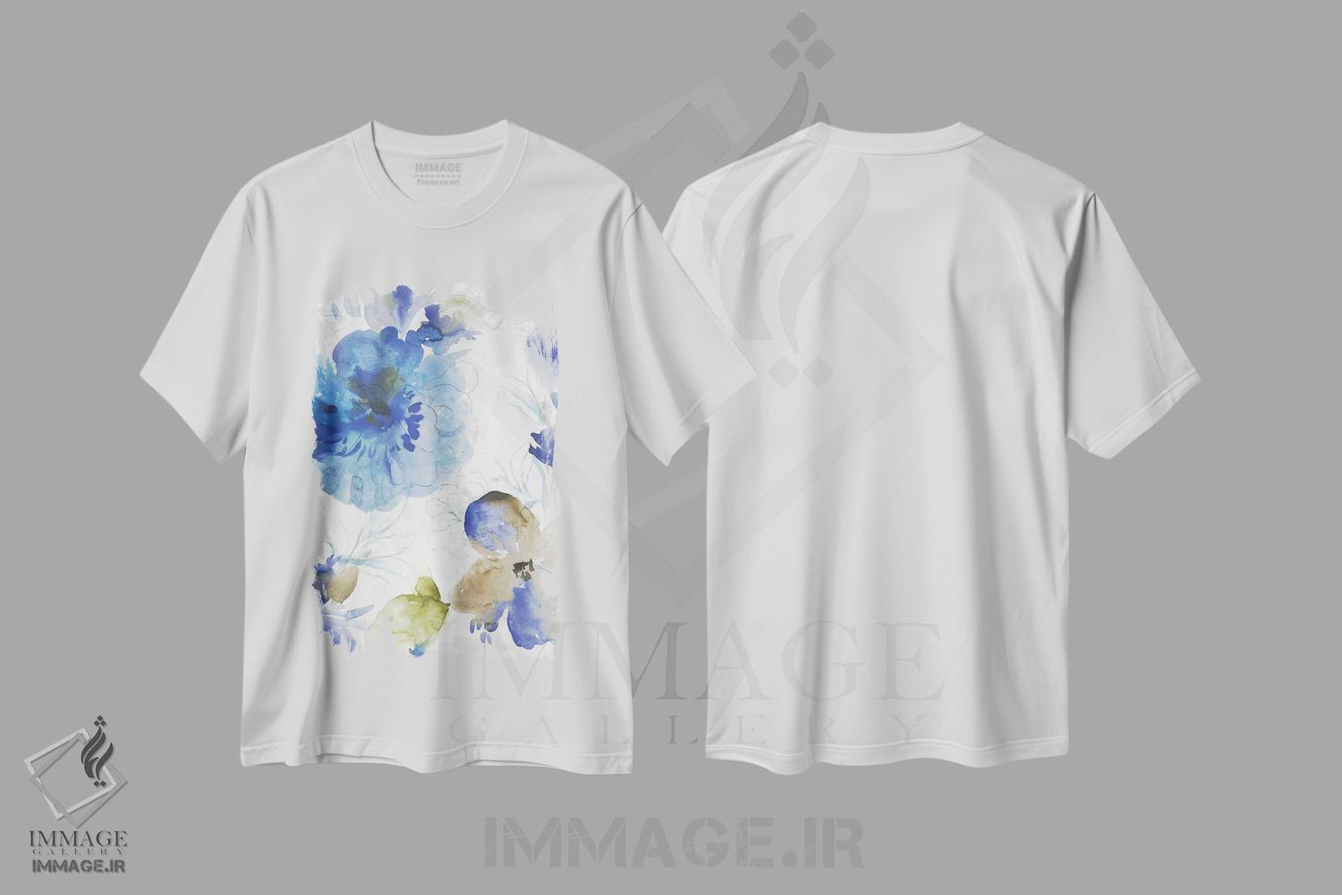 تیشرت طرح دار گیاهان بریل II، هنر فاخر معاصر اثر آسیا جنسن | immage.ir