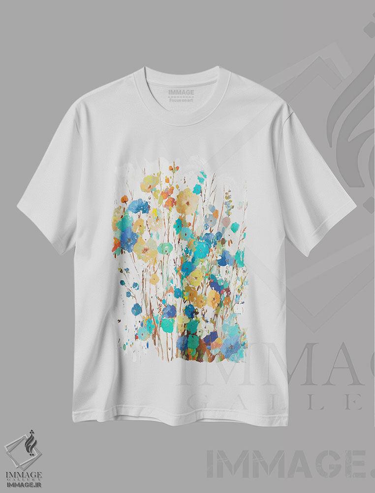 تیشرت طرح دار باغ بهاری II، تزئینی اثر آسیا جنسن | immage.ir