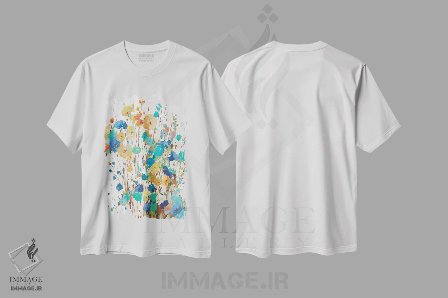 تیشرت طرح دار باغ بهاری II، تزئینی اثر آسیا جنسن | immage.ir