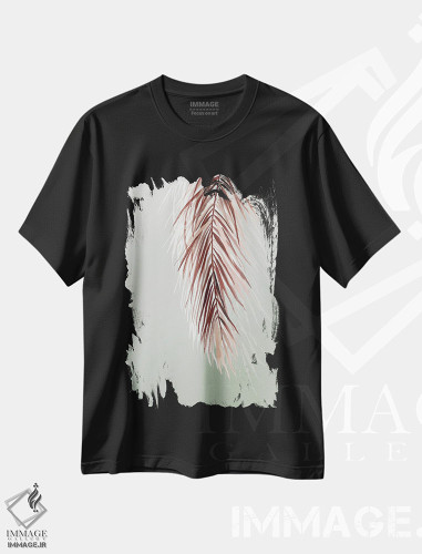 تیشرت طرح دار علف ها و نخل ها II، دکور ساحلی اثر آسیا جنسن | فروشگاه ایماژ