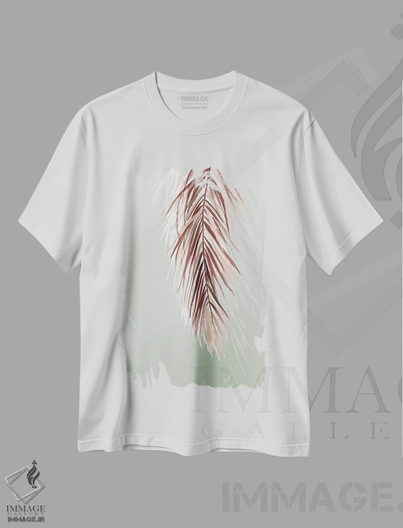 تیشرت طرح دار علف ها و نخل ها II، دکور ساحلی اثر آسیا جنسن | immage.ir