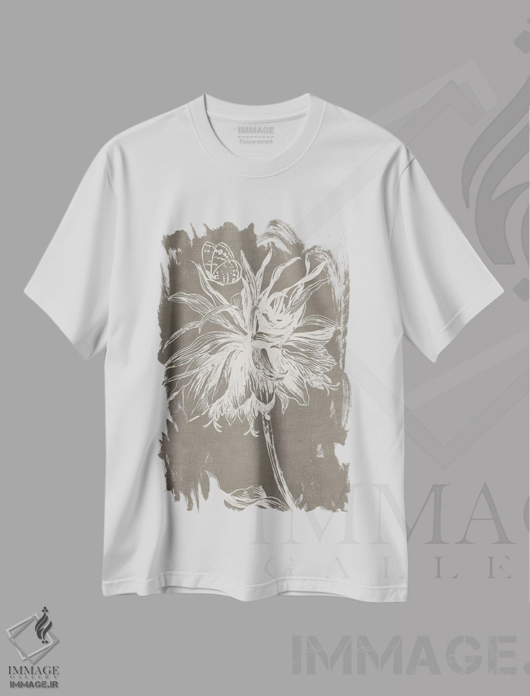 تیشرت طرح دار تمبر گیاهی II، دکور معاصر اثر آسیا جنسن | immage.ir