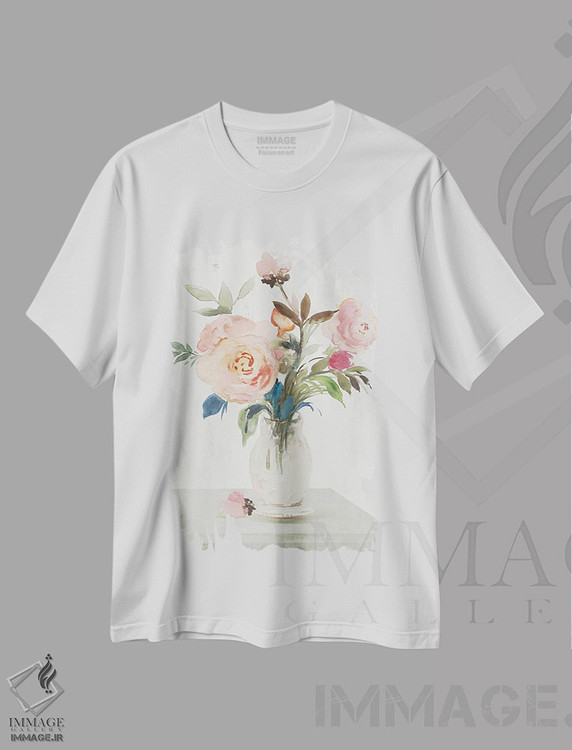 تیشرت طرح دار رزهای تازه I، تزئینی اثر آسیا جنسن | immage.ir