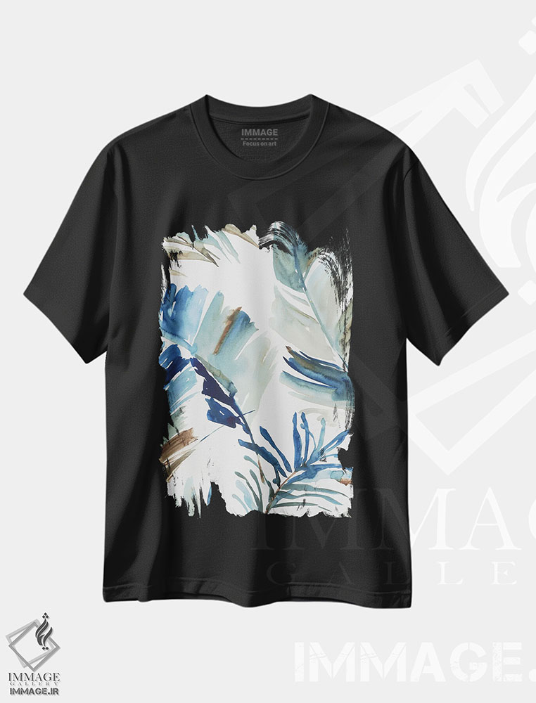 تیشرت طرح دار گرمای استوایی آبی II، تزئینی اثر آسیا جنسن | فروشگاه ایماژ