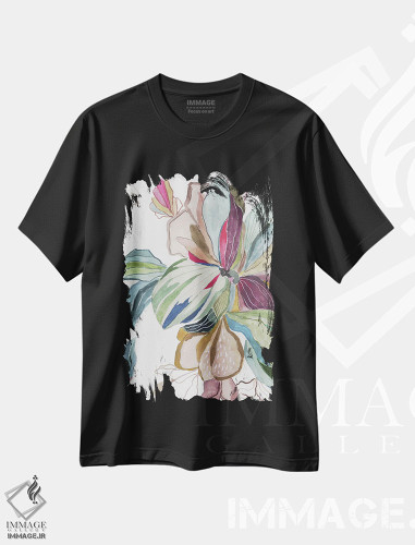 تیشرت طرح دار مطالعه گیاهی استوایی I، دکور معاصر اثر آسیا جنسن | فروشگاه ایماژ