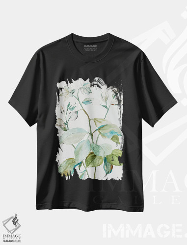 تیشرت طرح دار برگ های سرسبز I، دکور معاصر اثر آسیا جنسن | فروشگاه ایماژ