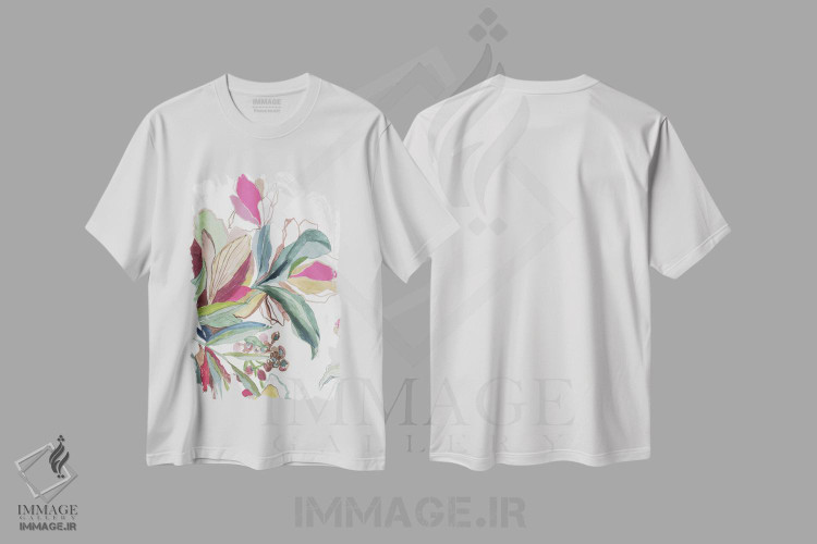 تیشرت طرح دار مطالعه گیاهی استوایی II، دکور معاصر اثر آسیا جنسن | immage.ir