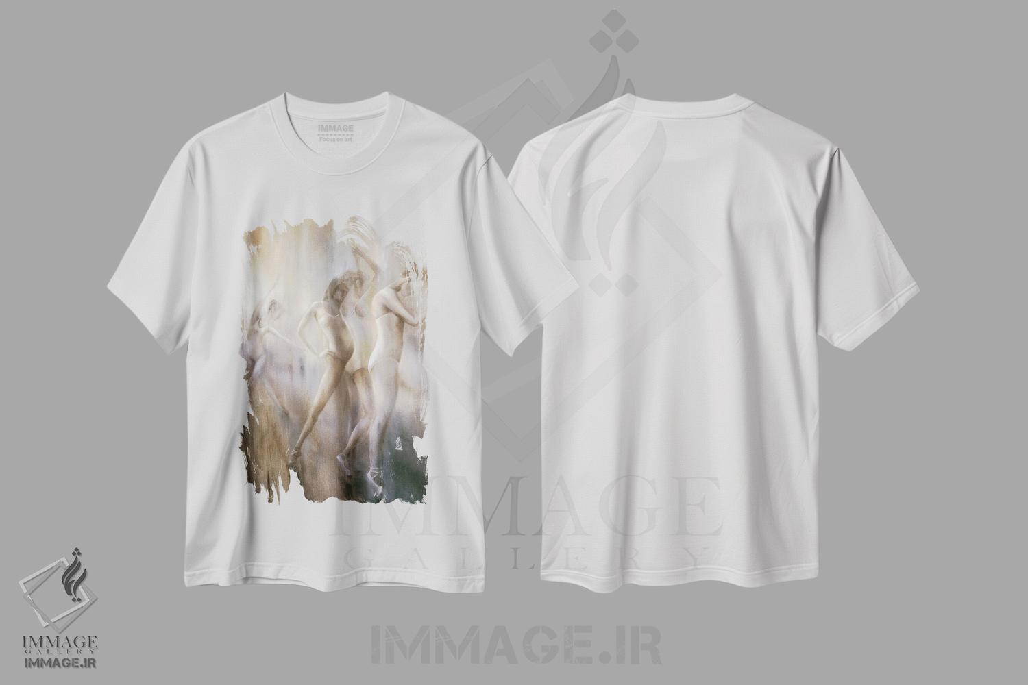 تیشرت طرح دار رقصندگان، هنر فاخر معاصر اثر آنت شموکر | immage.ir
